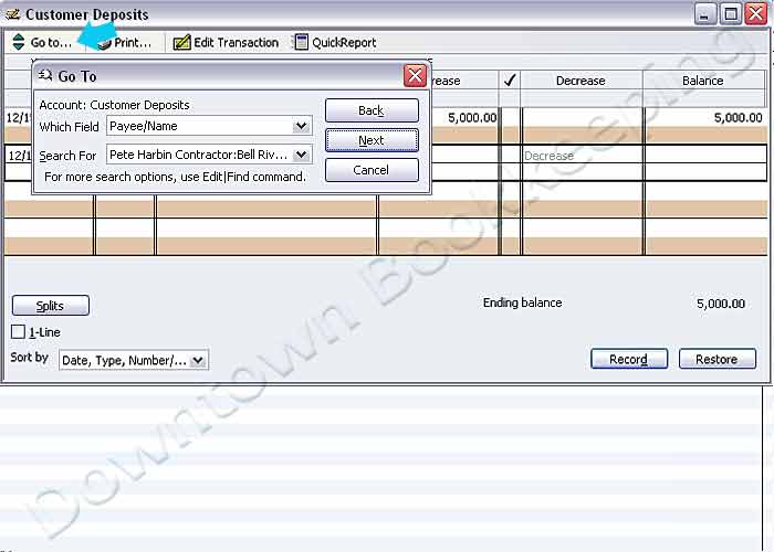 Record Customer Prepayments