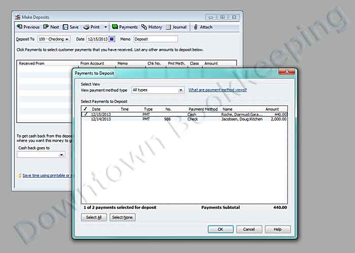 downtown-bookkeeping-how-to-make-a-deposit-in-quickbooks