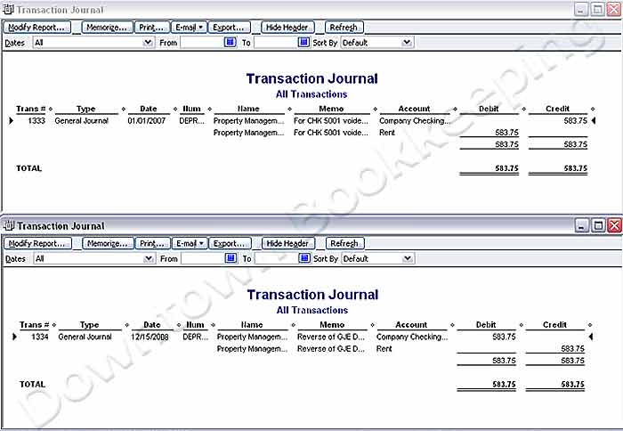 How to void a check from a previous period